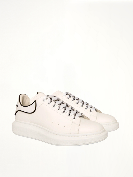 ALEXANDER MCQUEEN Larry Rubber Heel Sneaker (White)