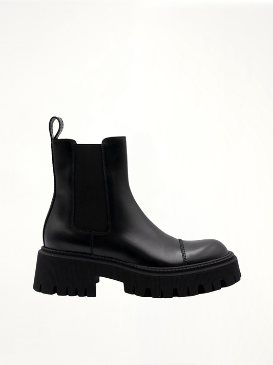 Image of Boots. Productname: BALENCIAGA Tractor Ankle Boots in Black colour by brand - BALENCIAGA