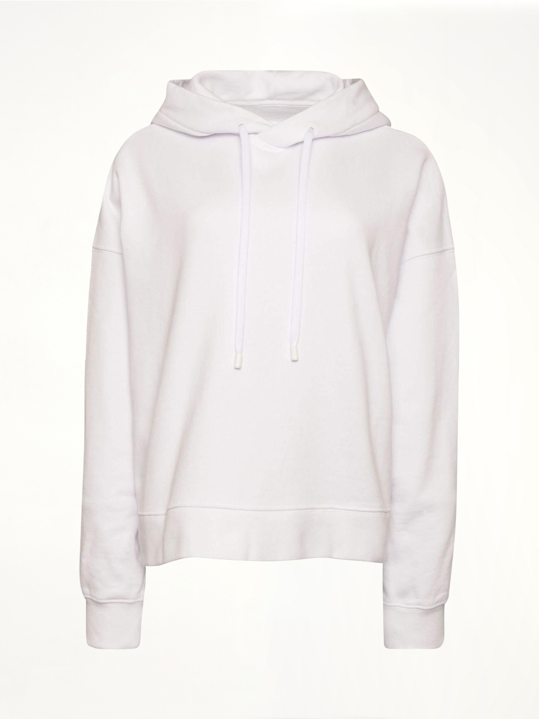 Image of a model wearing Outerwear. Productname: MAISON MARGIELA Aids Charity Hoodie in WHITE colour by brand - MAISON MARGIELA