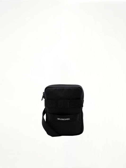 Image of Bags. Productname: BALENCIAGA Army Crossbody Pouch in Black colour by brand - BALENCIAGA