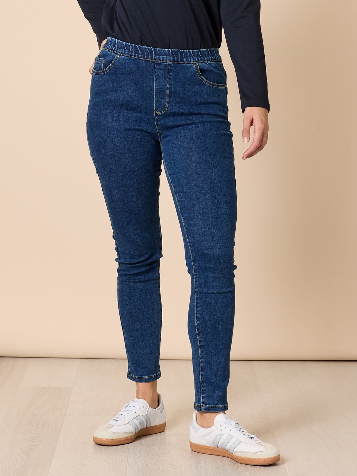 Image of Jeans. Product name - Chicago Jean Dark Denim in Dark Denim colour by brand - Threadz