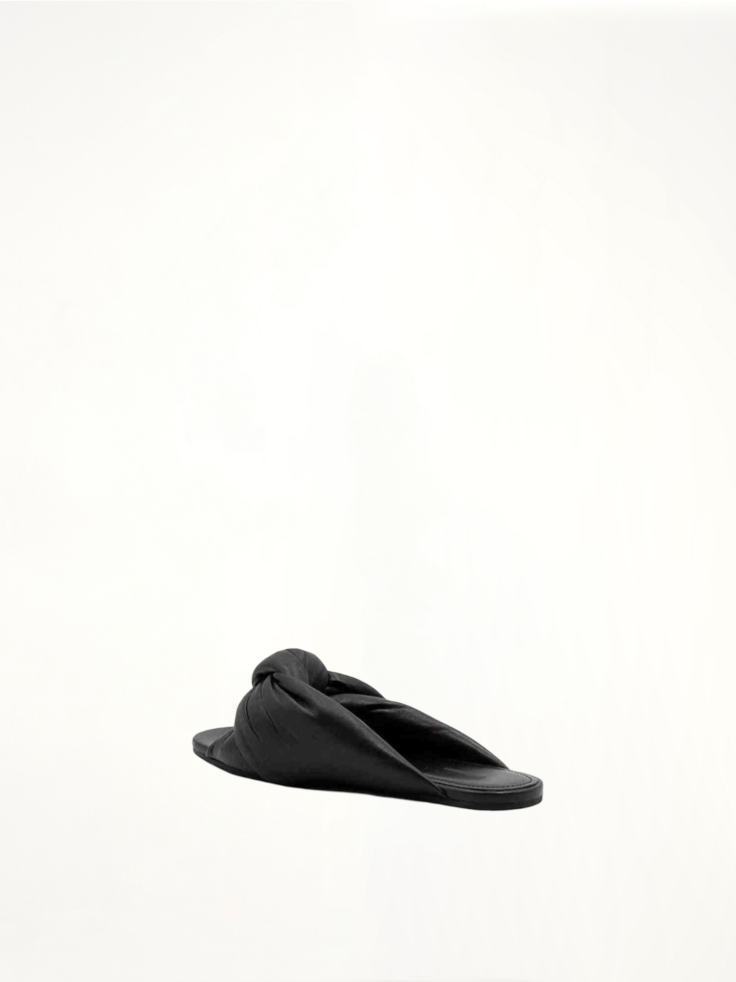 BALENCIAGA Drapy Flat Sandal (Black)