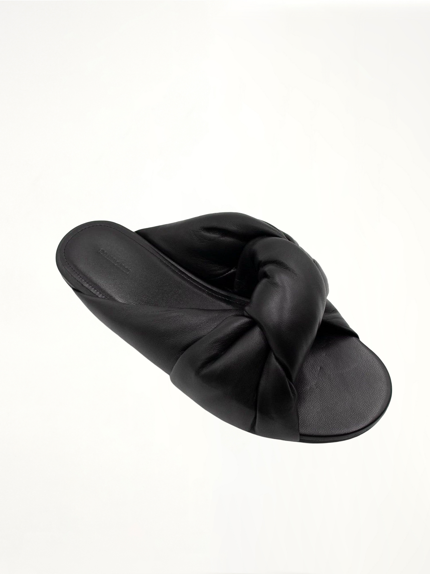 BALENCIAGA Drapy Flat Sandal (Black)