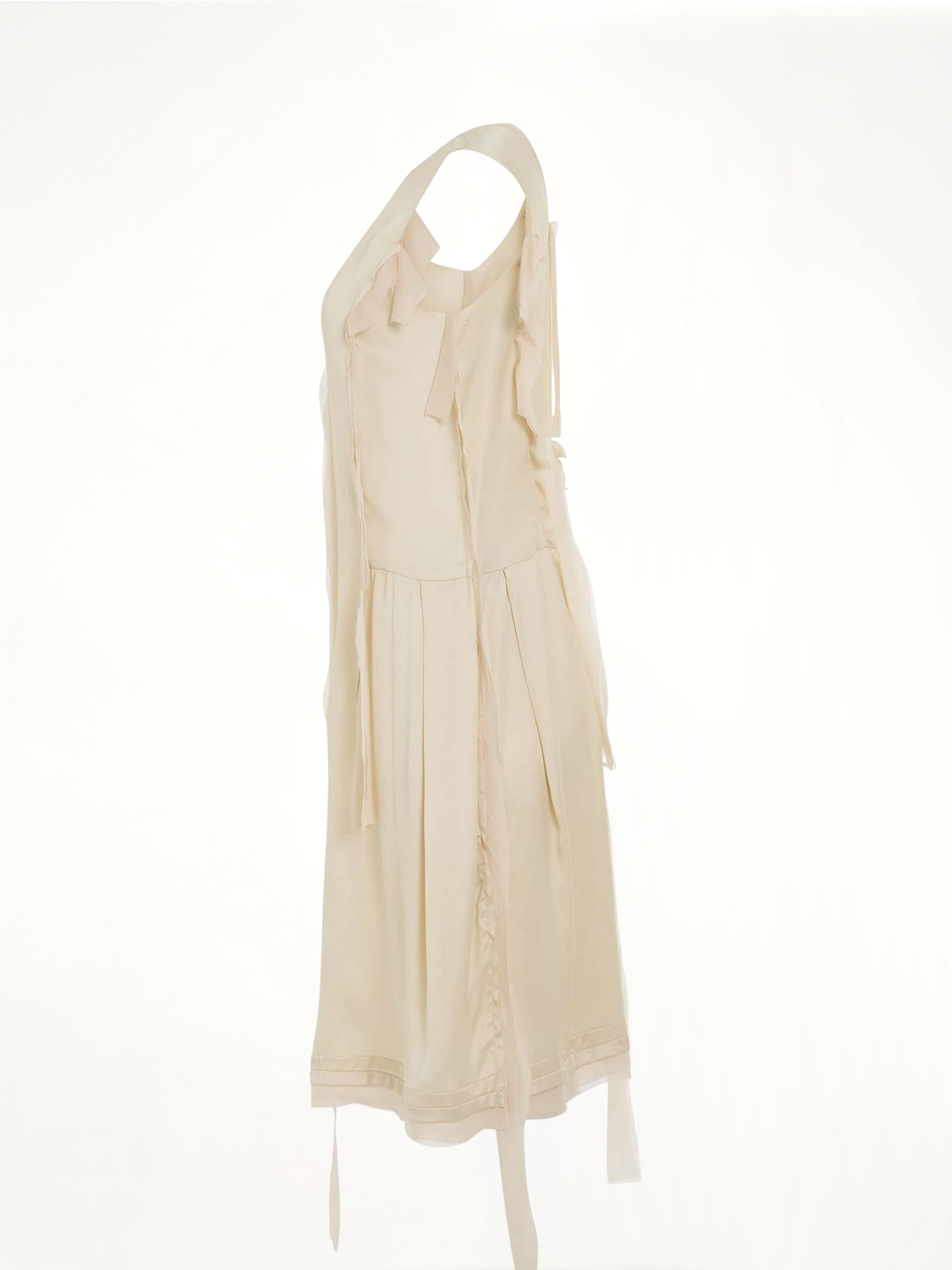 MAISON MARGIELA Asymmetric Distressed Dress (Yellow)