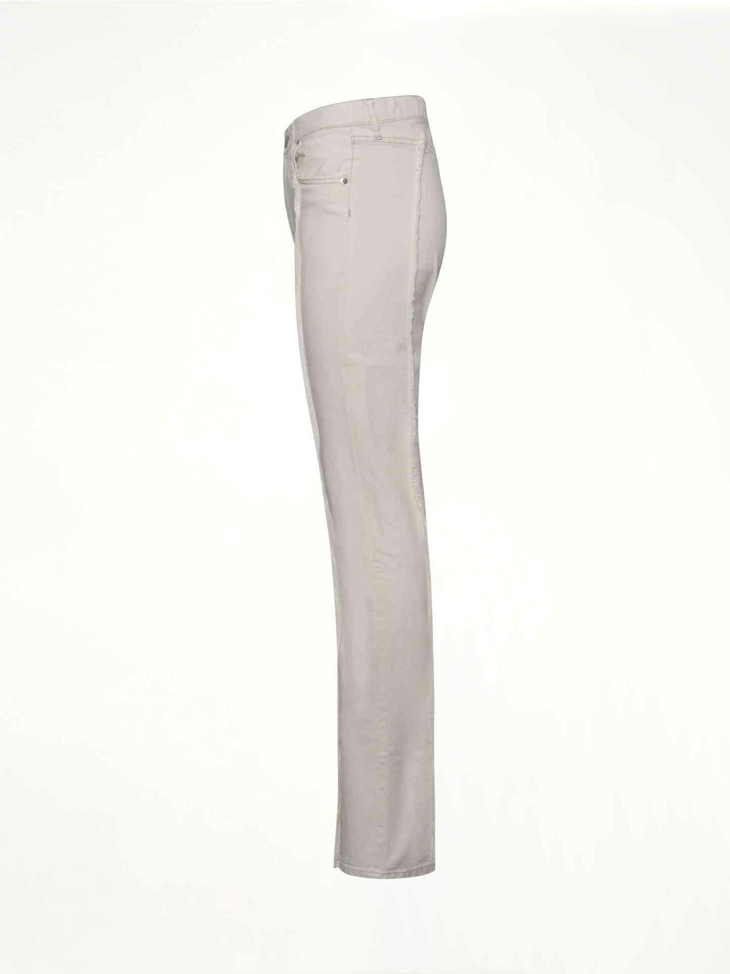 MAISON MARGIELA Frayed Straight Leg Jeans (White)