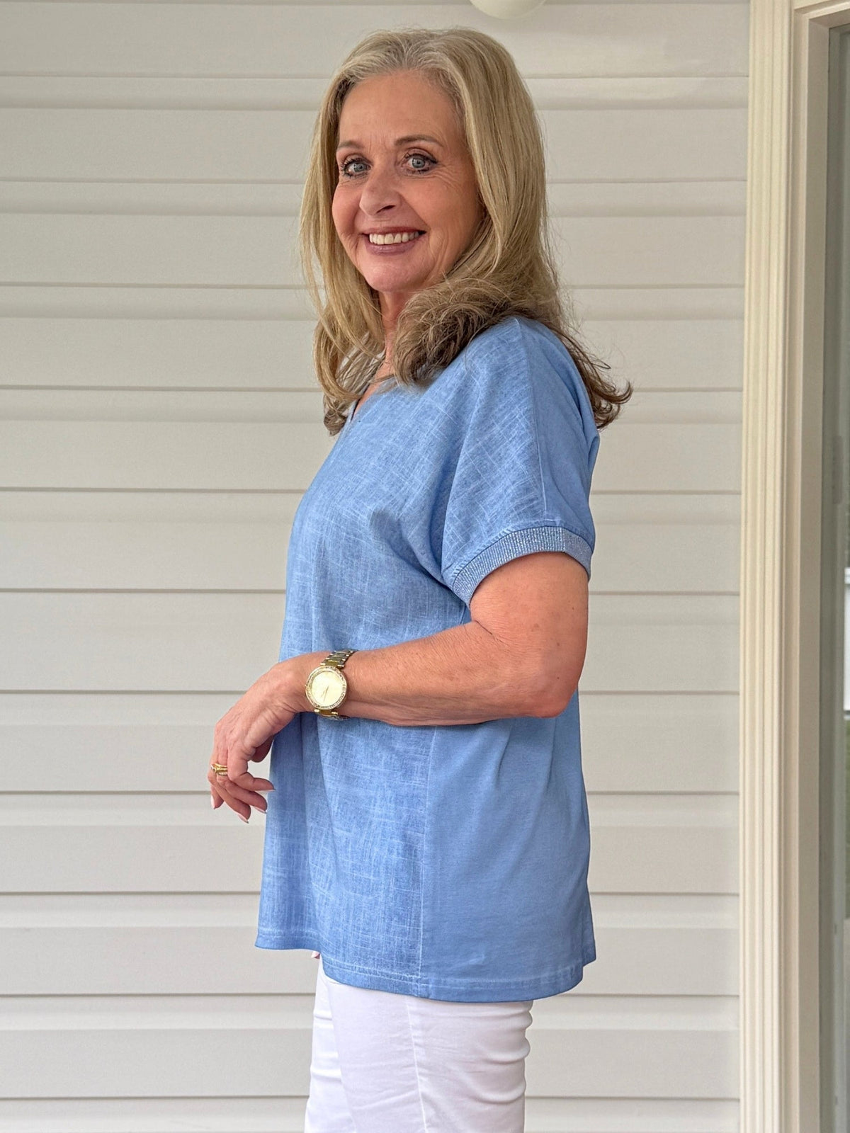 Threadz Sienna Top (Sky Blue)