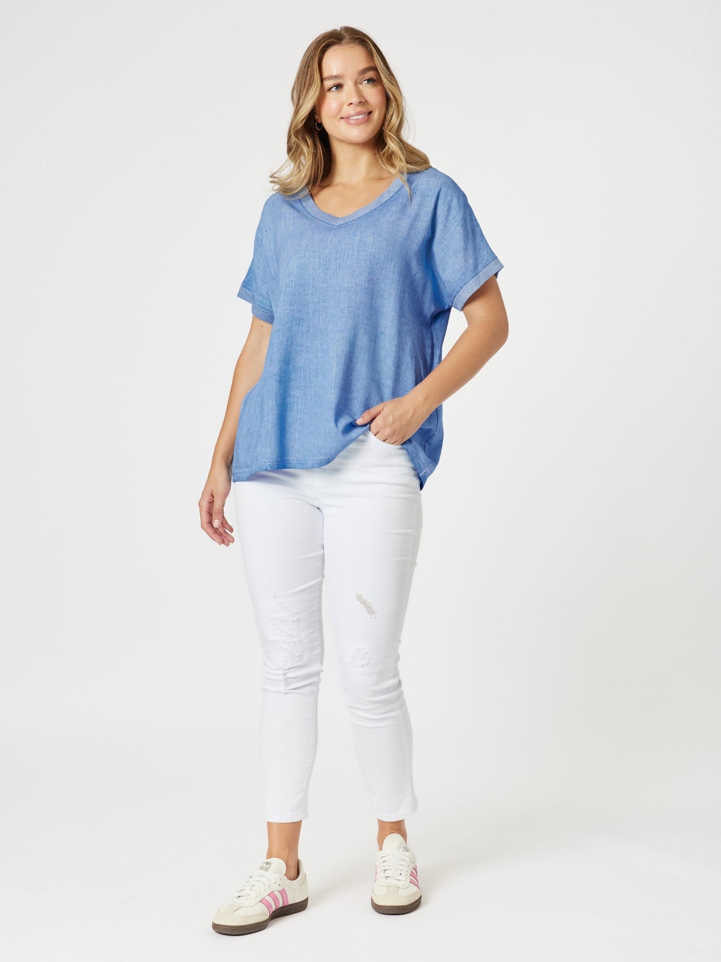 Threadz Sienna Top (Sky Blue)