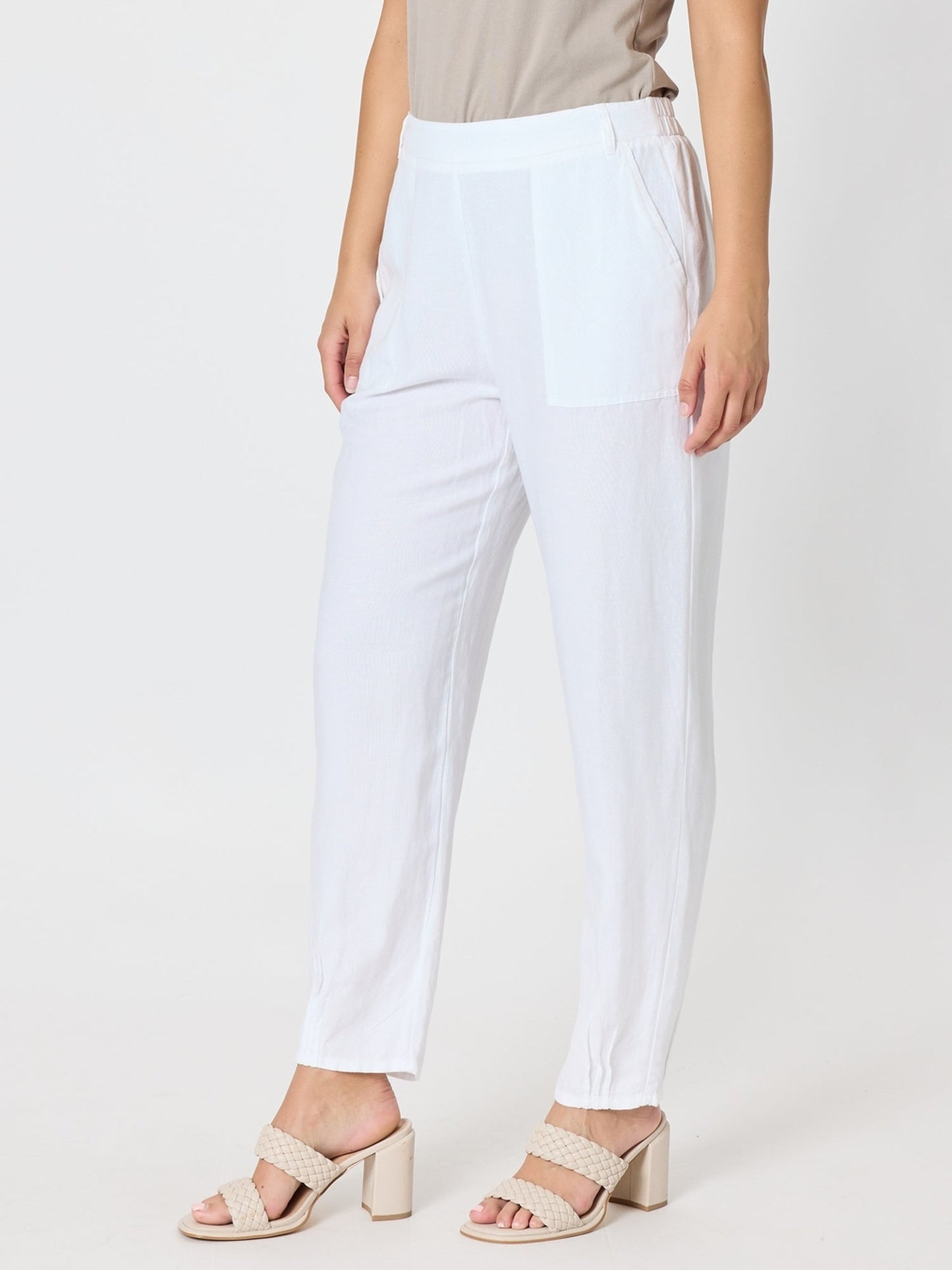 Gordon Smith Lino Tapered Pant (White)