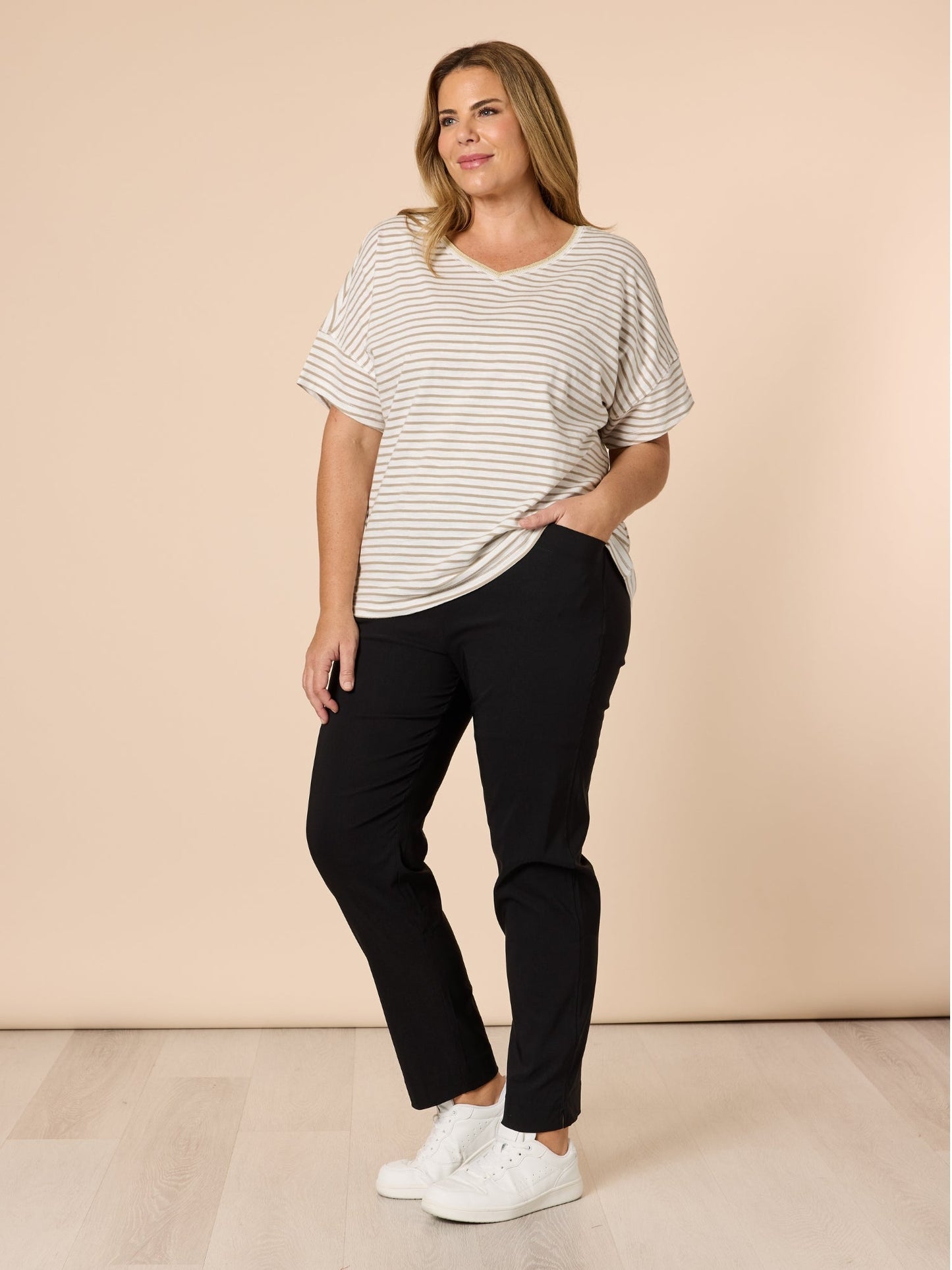 Threadz Chiara Full Length Bengaline Pant (Black)