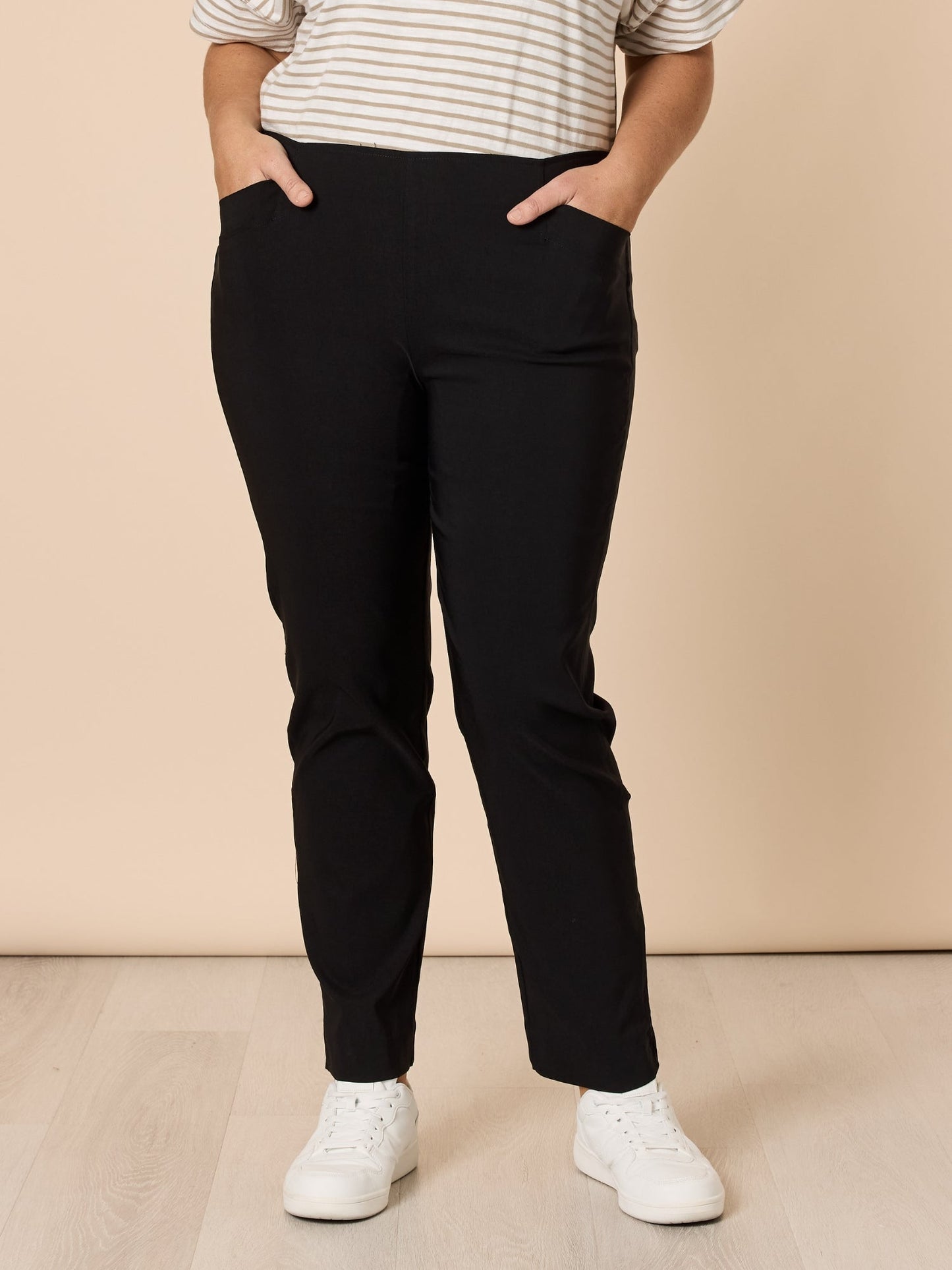Threadz Chiara Full Length Bengaline Pant (Black)