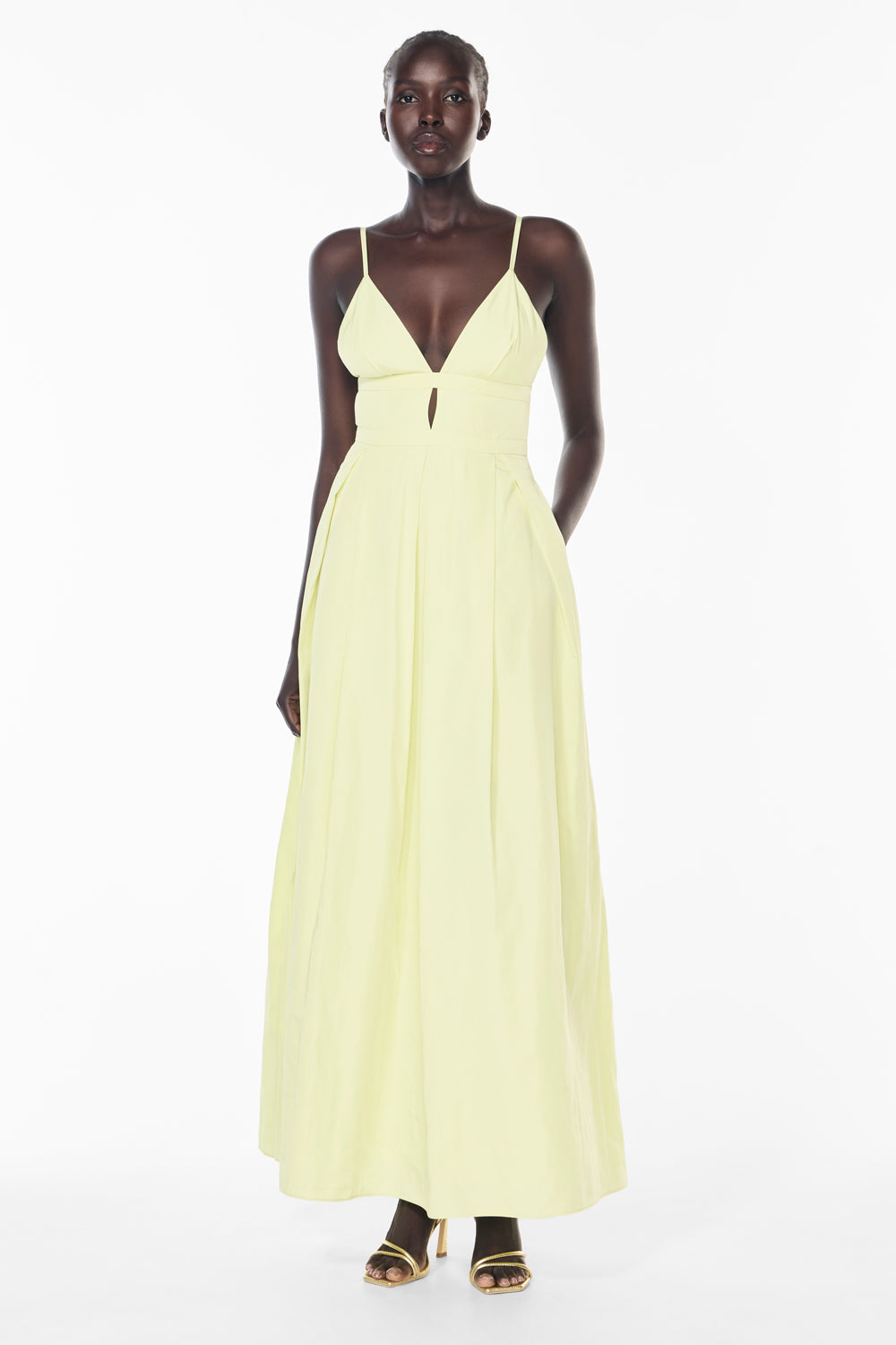 Image of Dresses. Productname: Valentina Gown in LEMON colour by brand - Manning Cartell