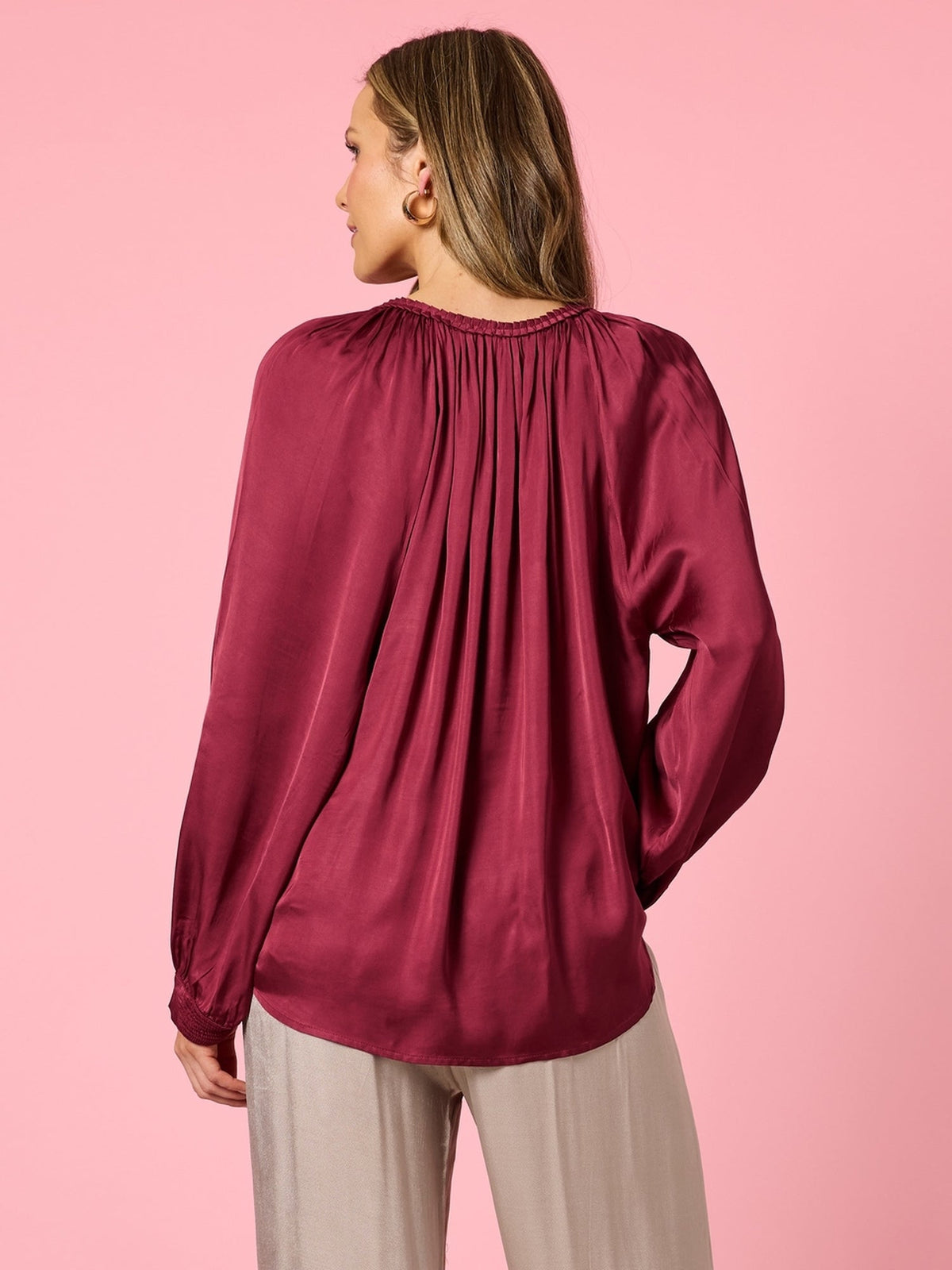 Hammock & Vine Lux Plait Top (Shiraz)
