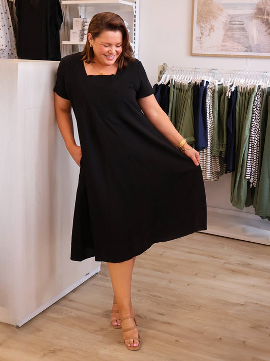 Gordon Smith Lino Le Marais Dress (Black)