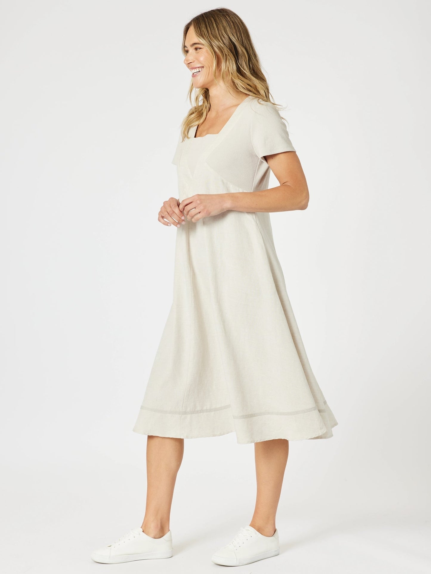Gordon Smith Lino Le Marais Dress (Natural)