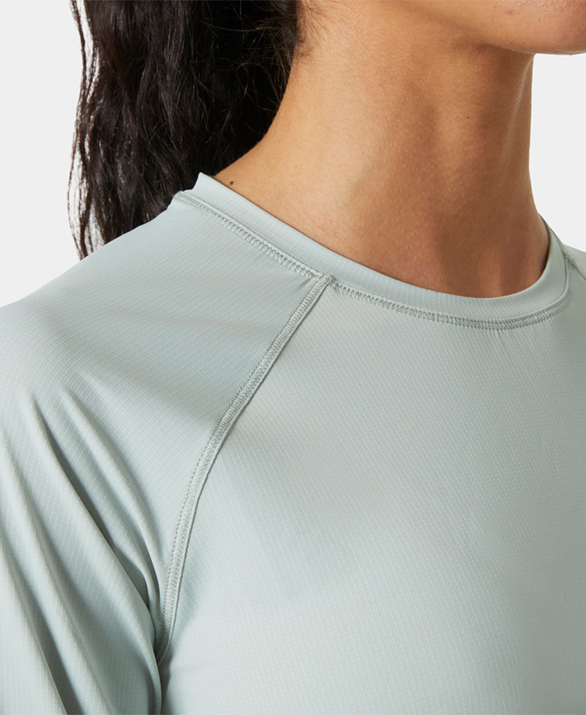 Helly Hansen W SHINE SOLEN LS CREW (Green Mist)