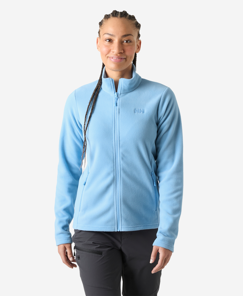 Image of a model wearing Outerwear. Product name - W DAYBREAKER FLEECE JACKET, Bright Blue in Bright Blue colour by brand - Helly Hansen
