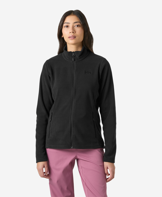 Image of a model wearing Outerwear. Product name - W DAYBREAKER FLEECE JACKET, Black in Black colour by brand - Helly Hansen