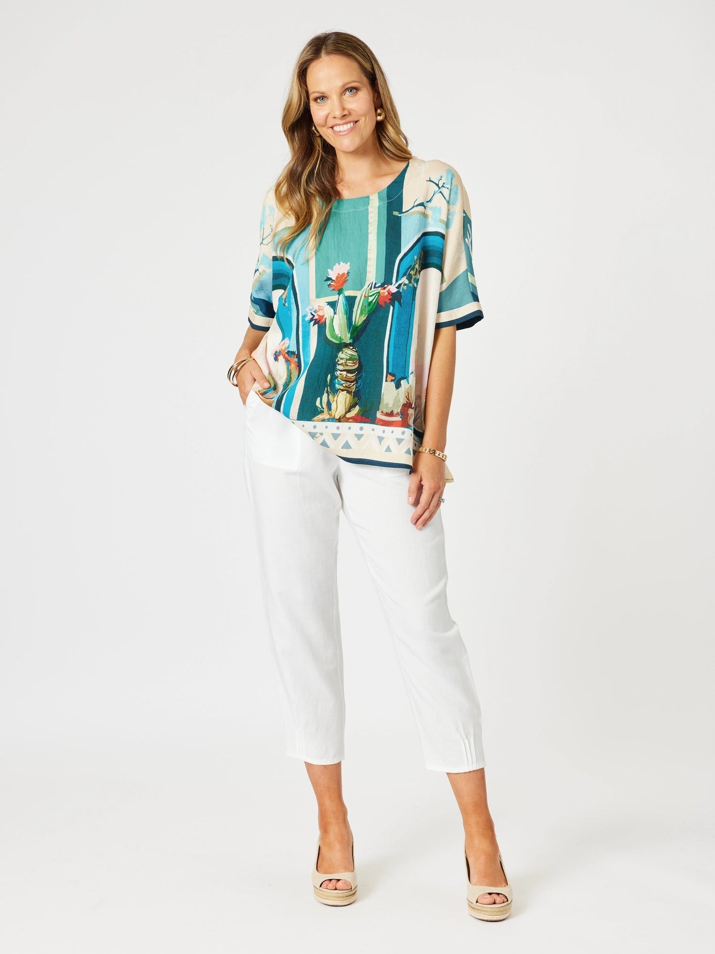 Gordon Smith Lino Tapered Pant (White)