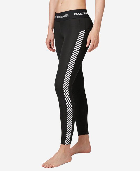 Image of a model wearing Pants. Product name - W HH LIFA PANT, Black in Black colour by brand - Helly Hansen