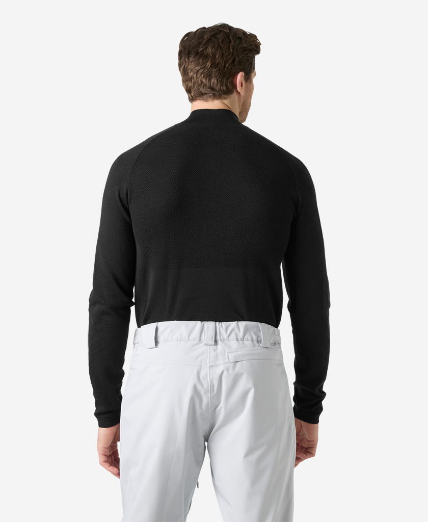 Helly Hansen LIFA MERINO KNITEVO 1/2 ZIP (Black)