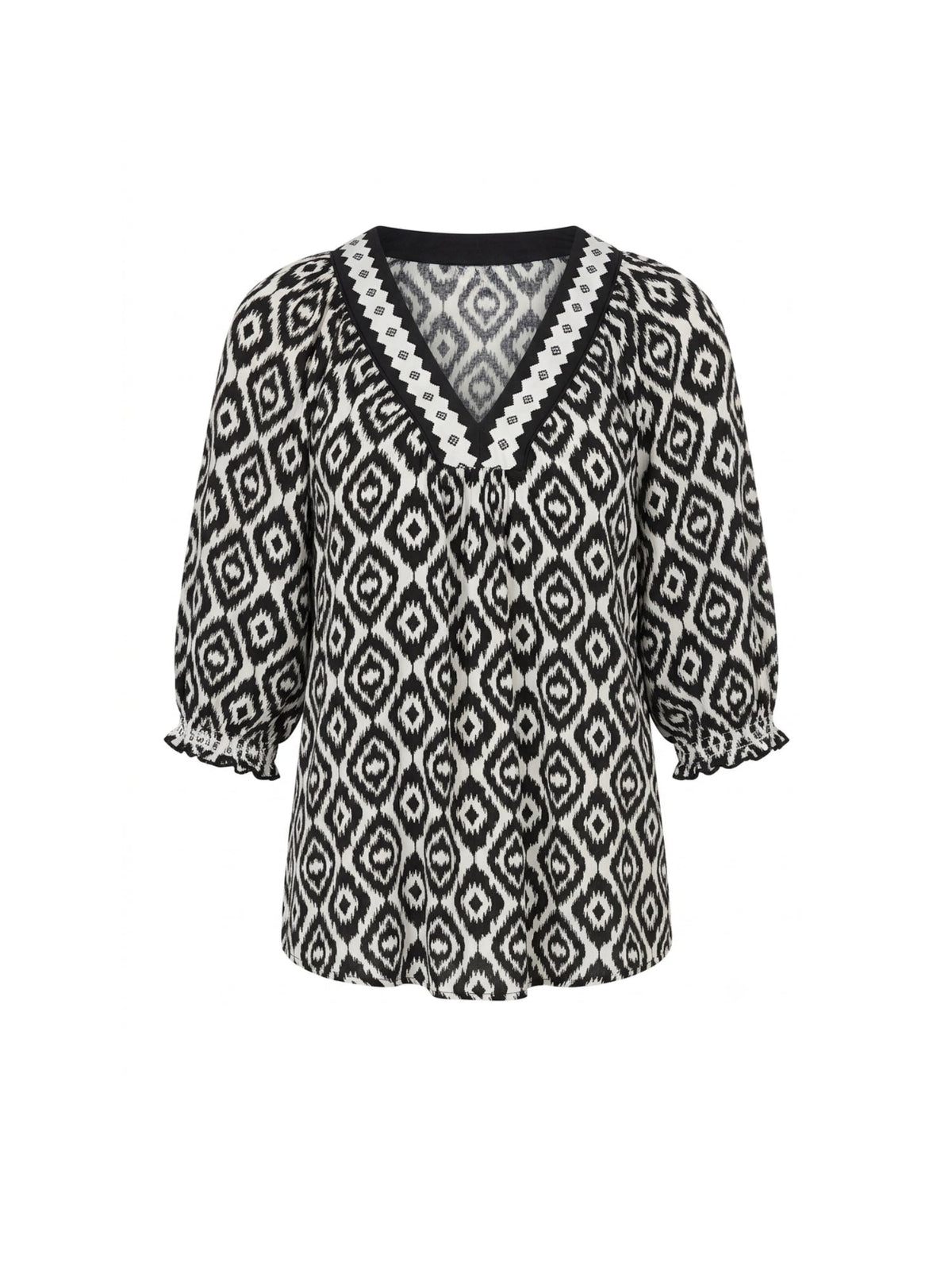 Threadz Diamonds are Forever Top (Black/White)