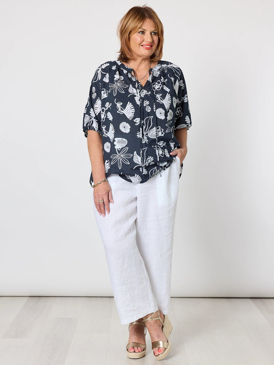 Gordon Smith Palm Springs Top (Navy/White)