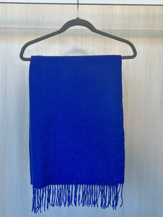 Threadz Cosy Fringe Scarf (Cobalt)
