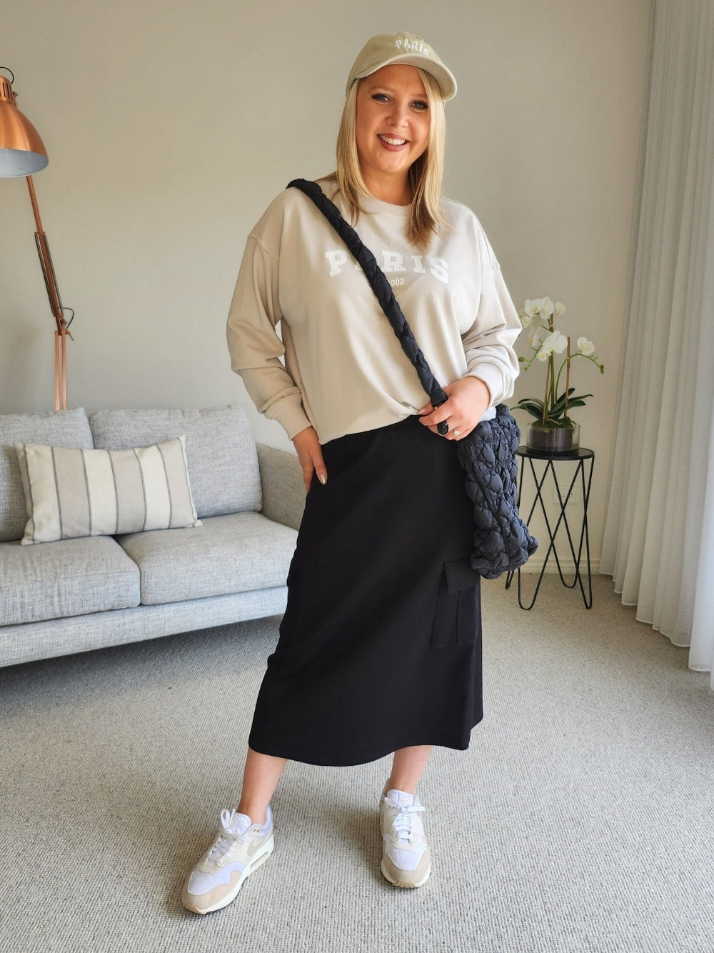 Threadz Urban Cargo Skirt (Black)