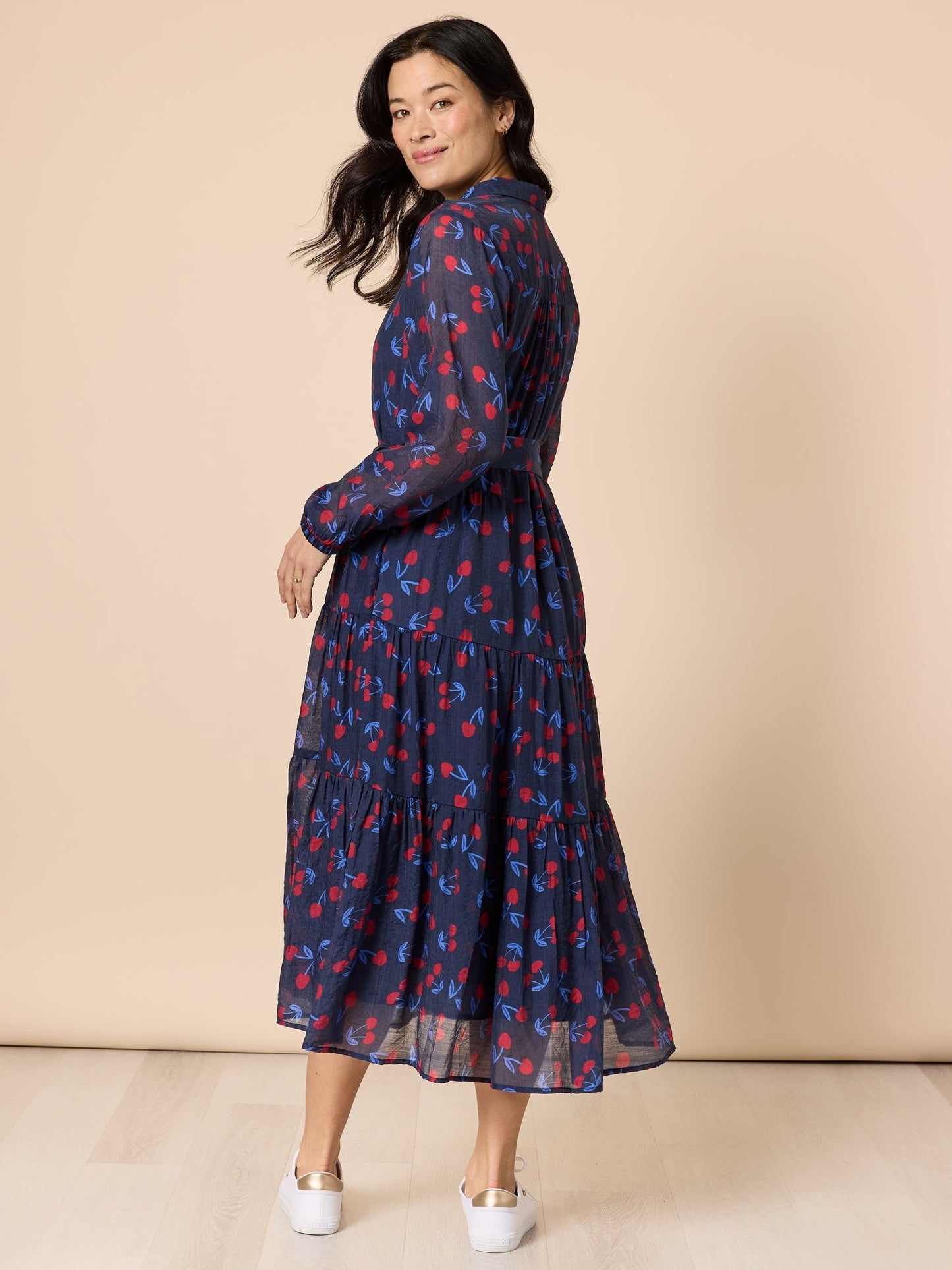 Gordon Smith Cherry Delight Dress (Navy/Red)
