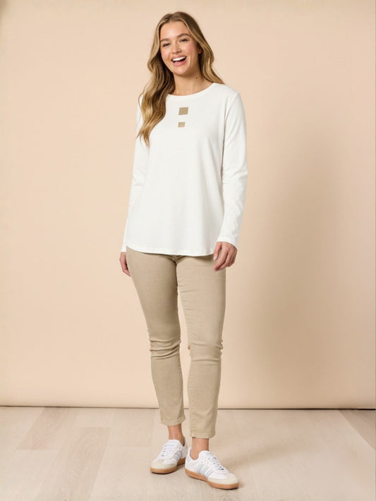 Threadz Hearts Square Tee (Ivory)