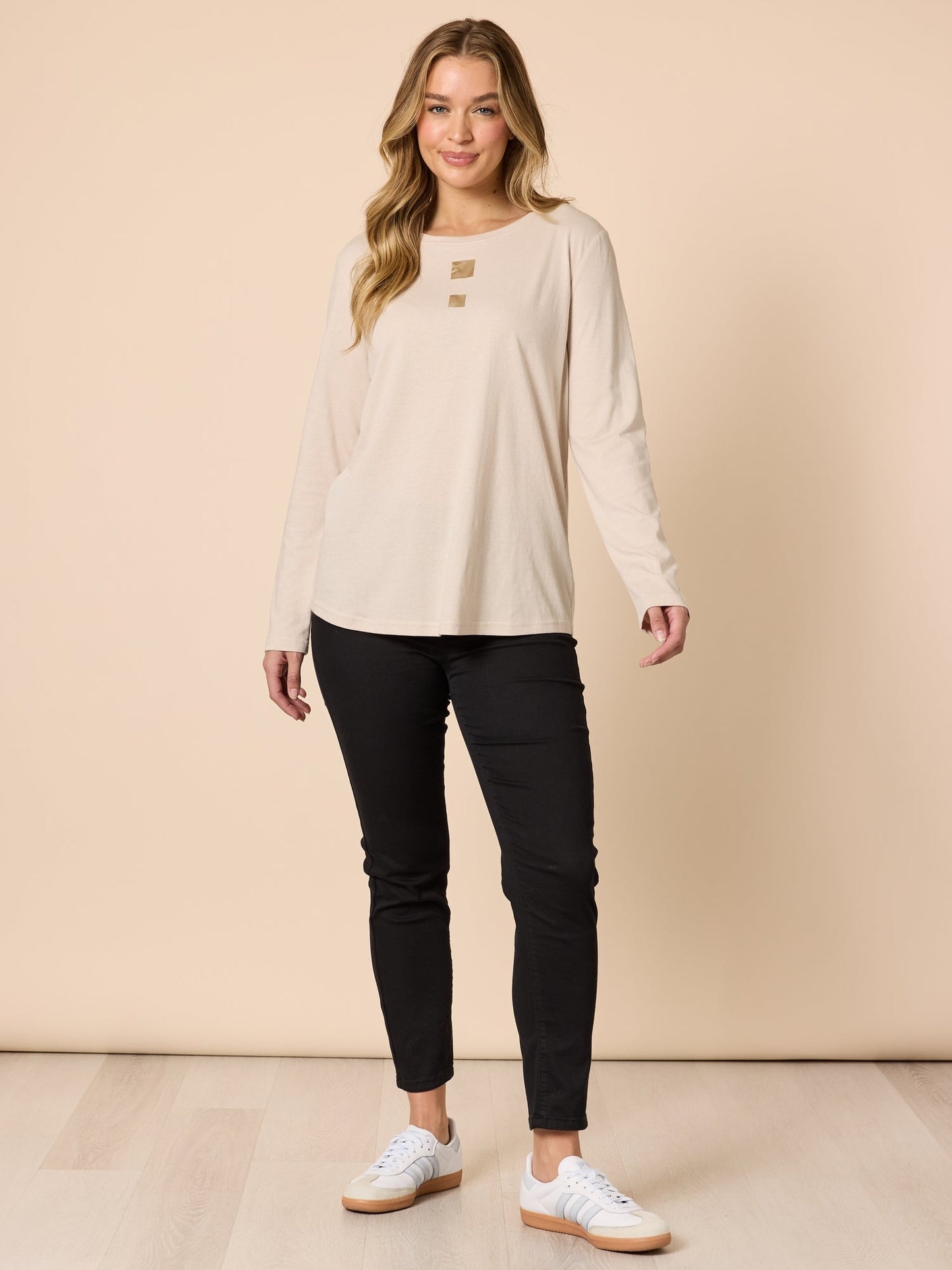 Threadz Hearts Square Tee (Natural)