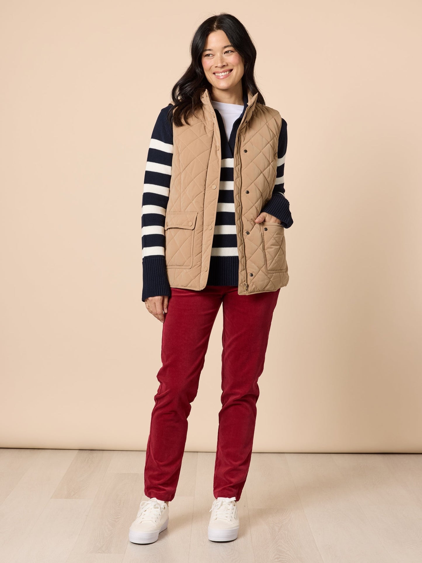 Gordon Smith Bel Air Stripe Knit (Navy/Ivory)