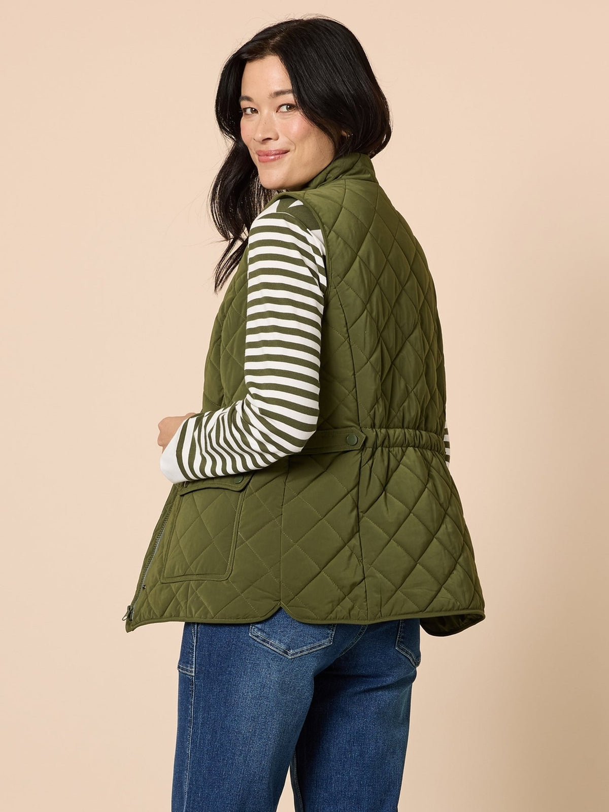 Gordon Smith Hampton Quilted Vest (Khaki)