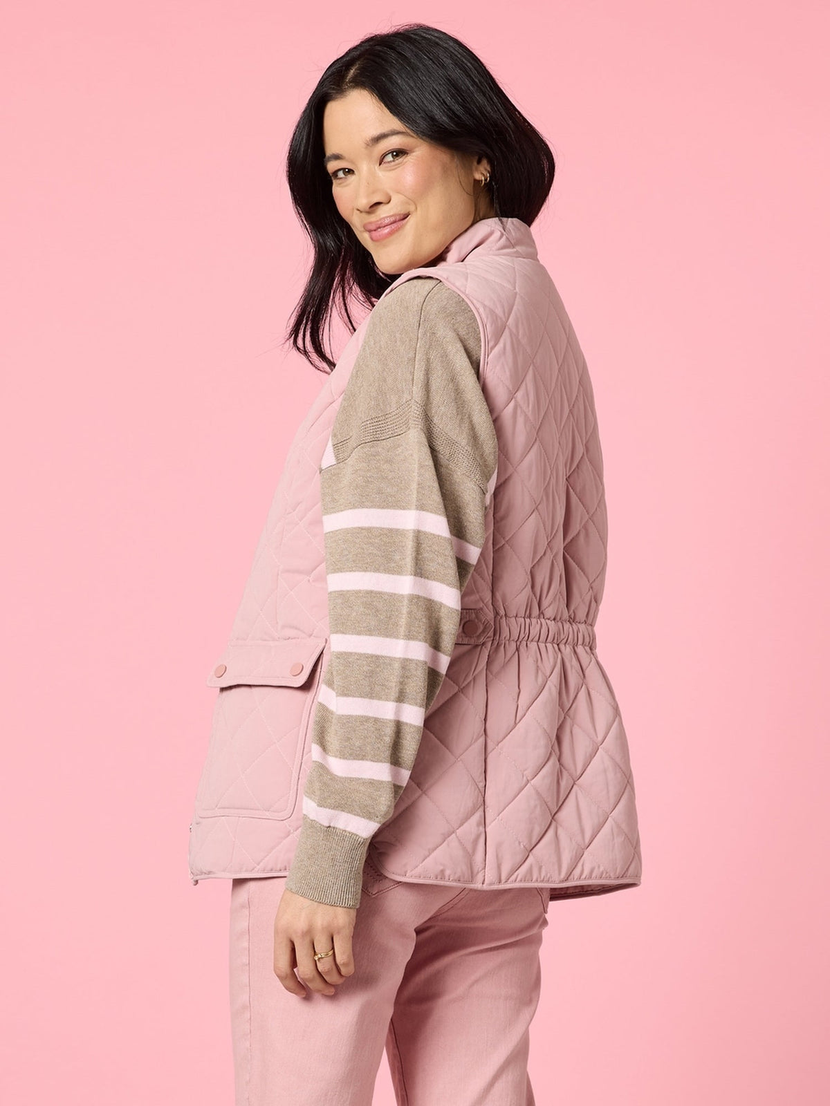 Gordon Smith Hampton Quilted Vest (Blush)