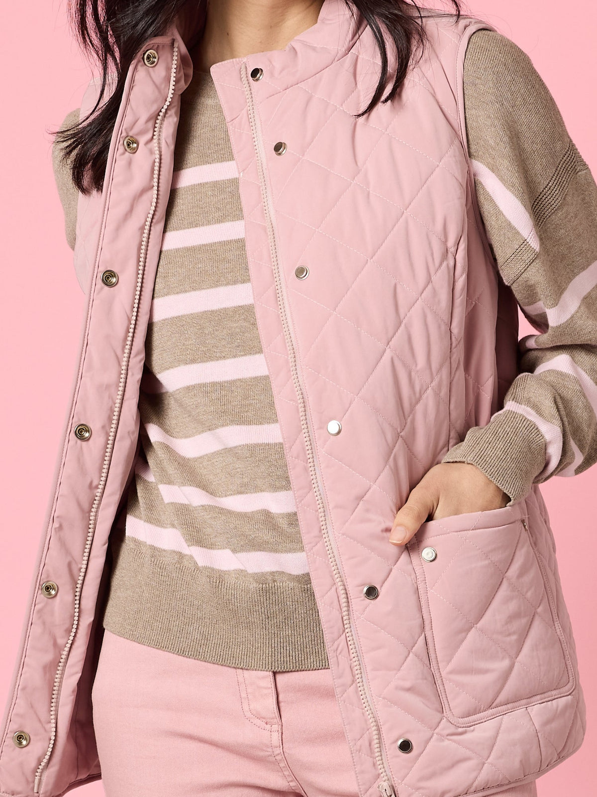 Gordon Smith Hampton Quilted Vest (Blush)