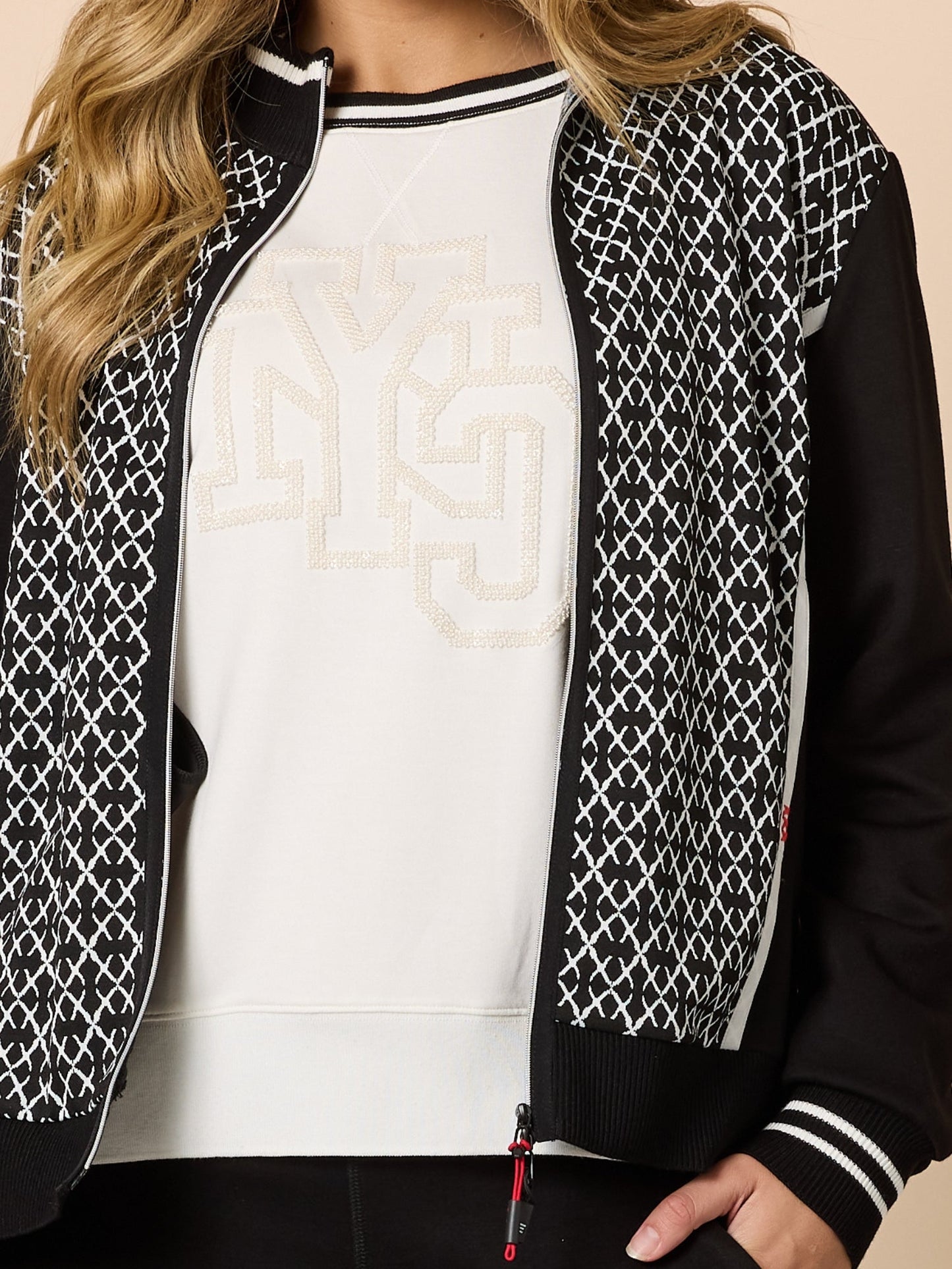Threadz Empire Spliced Jacket (Black/Ivory)