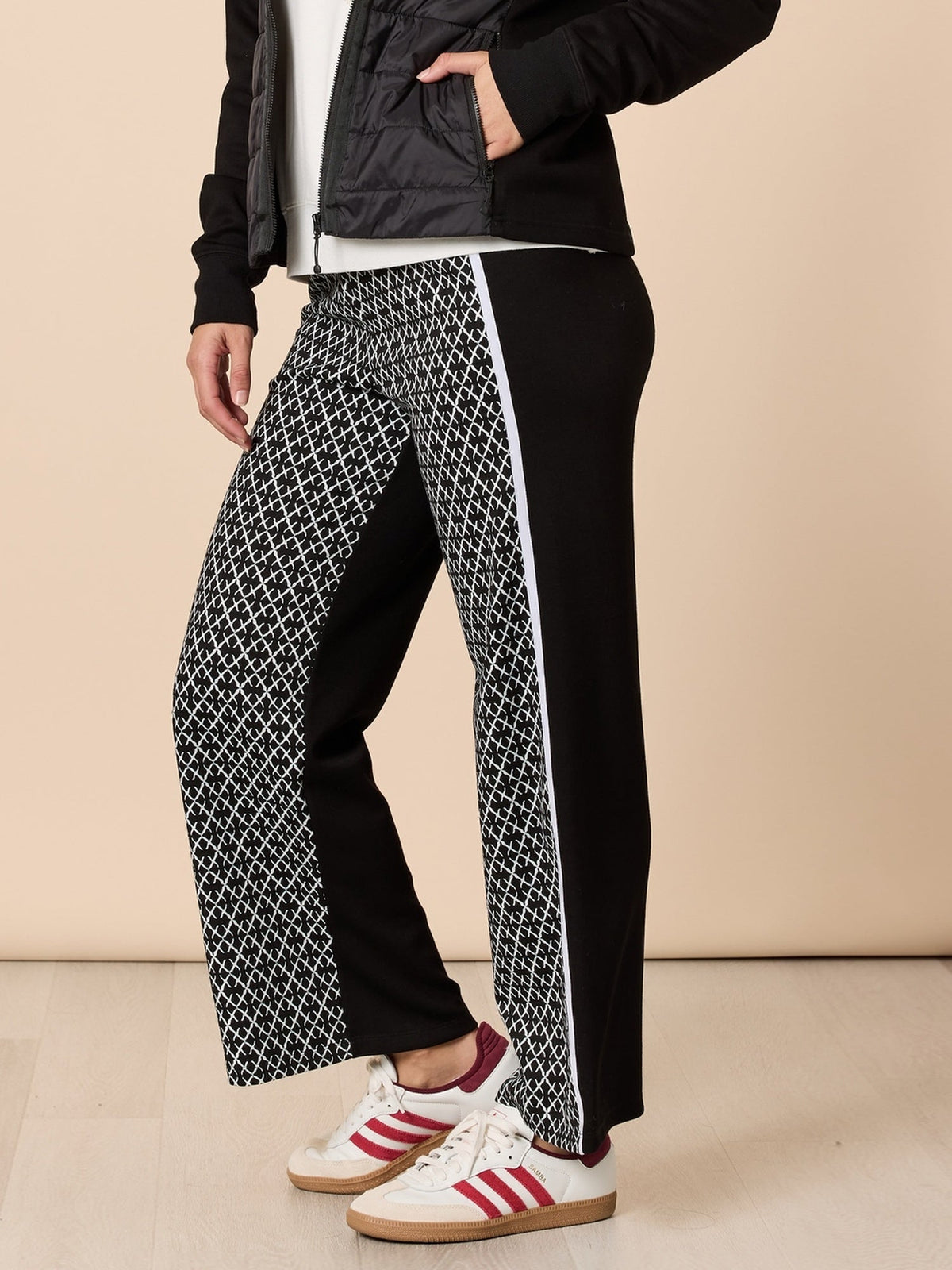 Threadz Empire Spliced Pant (Black/Ivory)