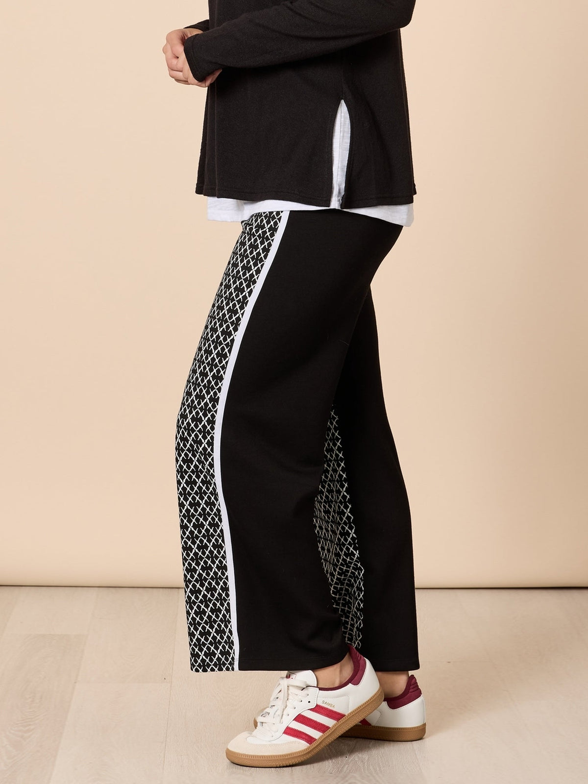 Threadz Empire Spliced Pant (Black/Ivory)