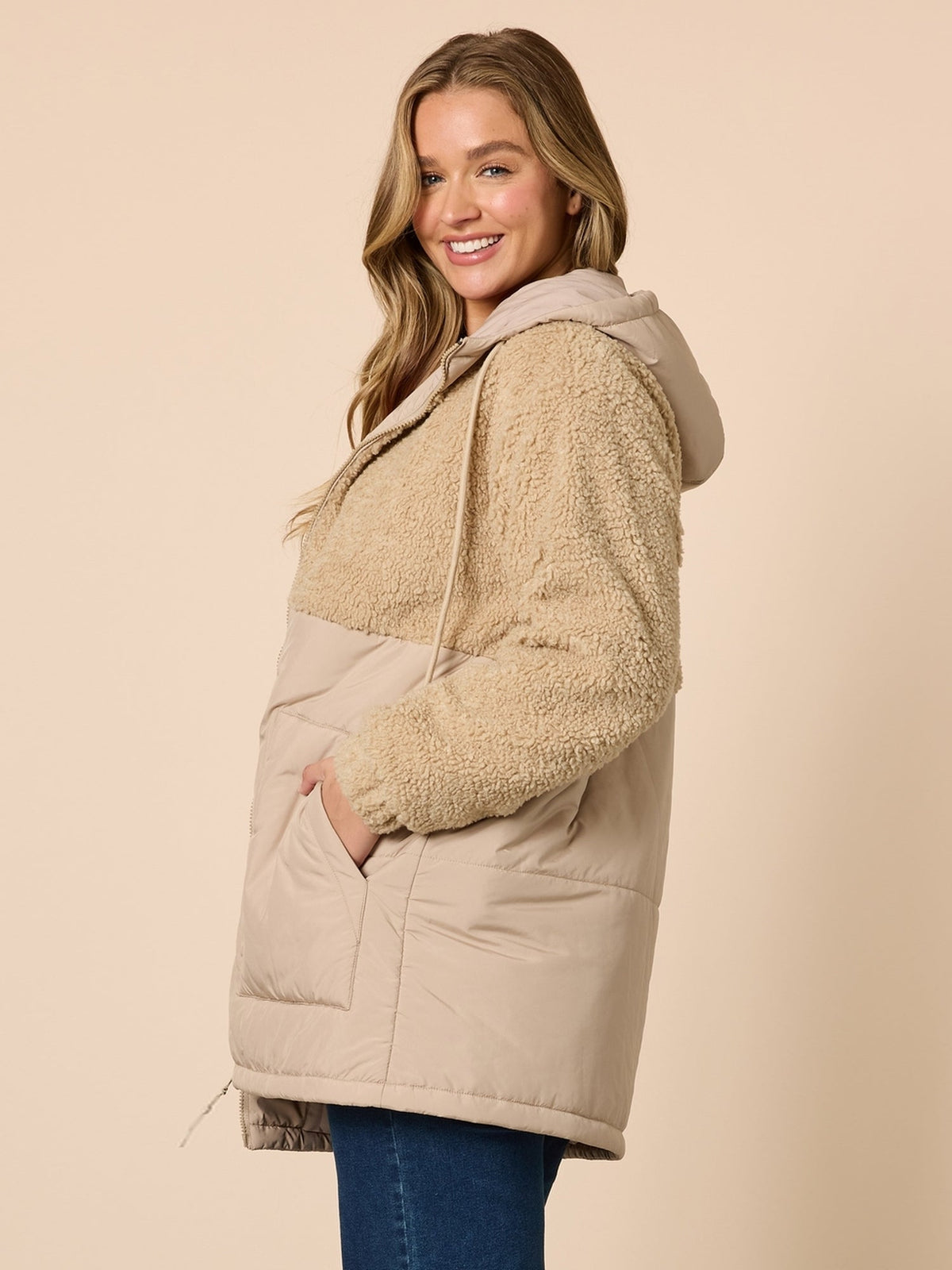 Threadz The Teddy Jacket (Natural)
