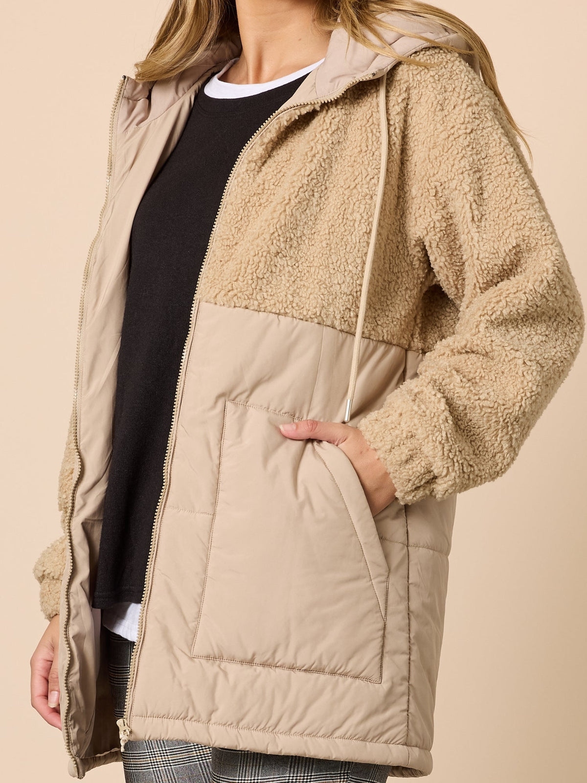 Threadz The Teddy Jacket (Natural)