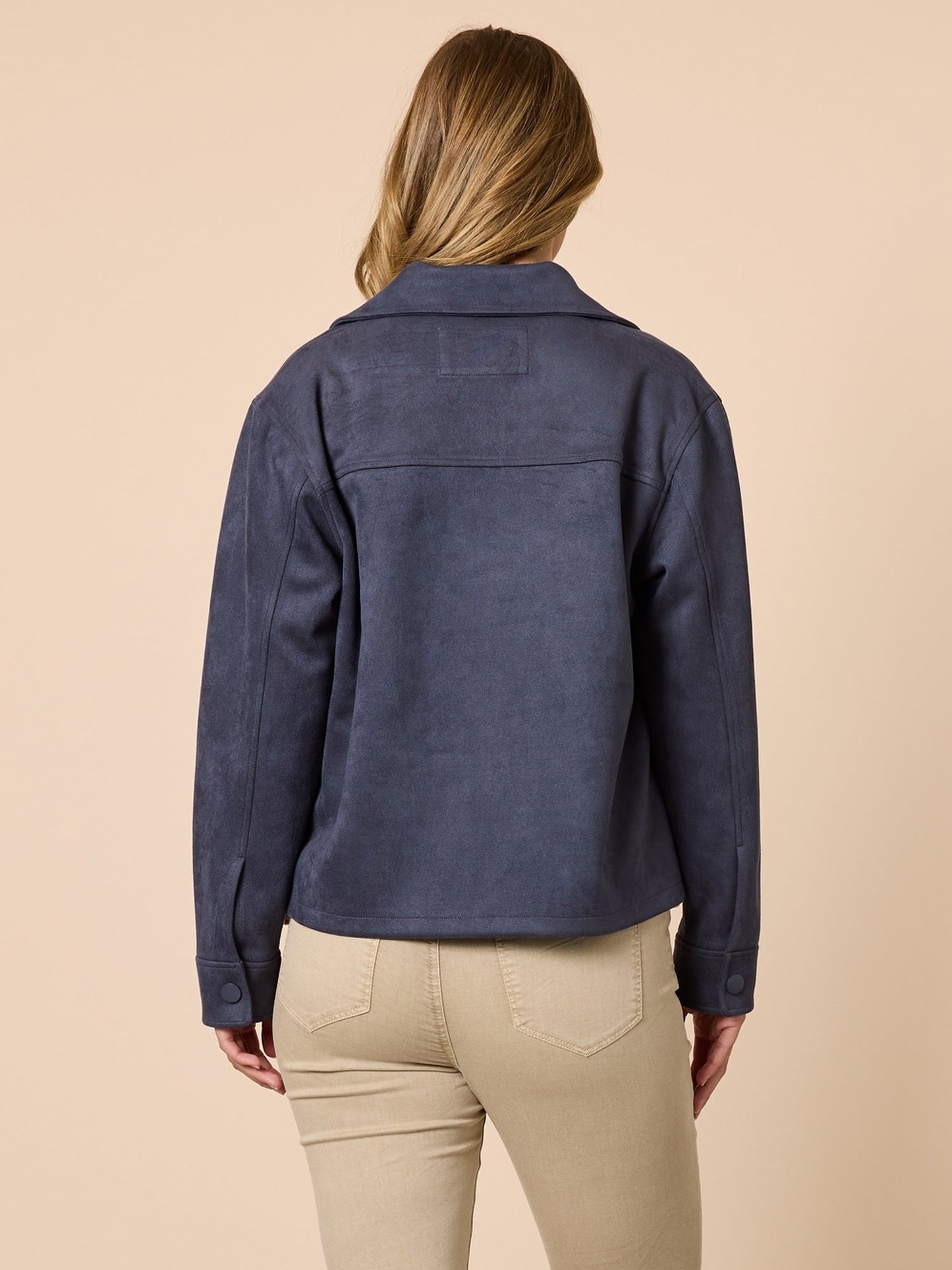 Threadz Downtown Suede Jacket (Indigo)