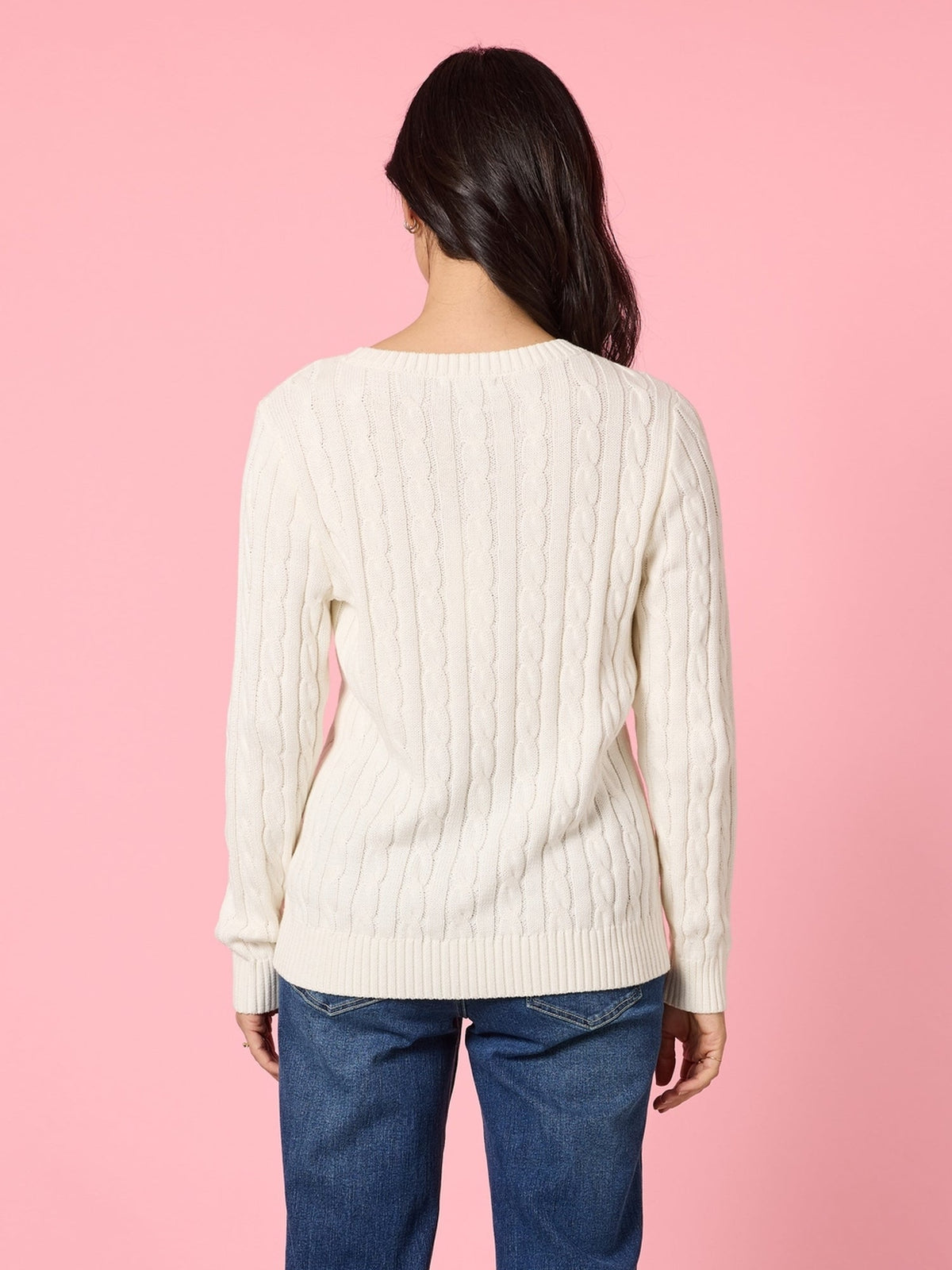 Gordon Smith Hampton Cable Jumper (Ivory)