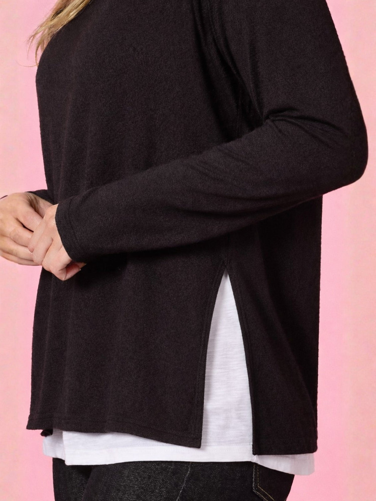 Threadz Alicia 2 in 1 Top (Black)