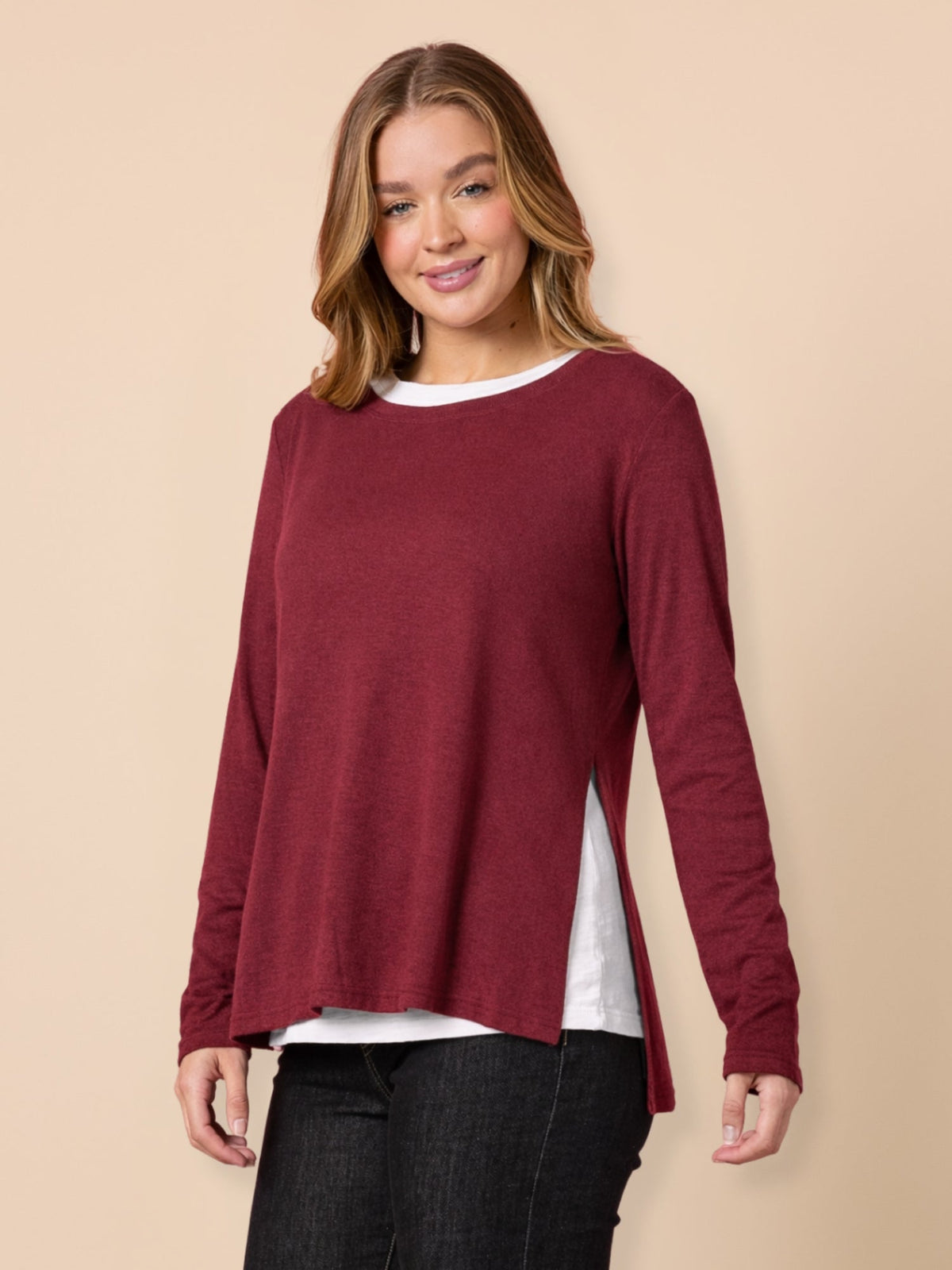 Threadz Alicia 2 in 1 Top (Shiraz)