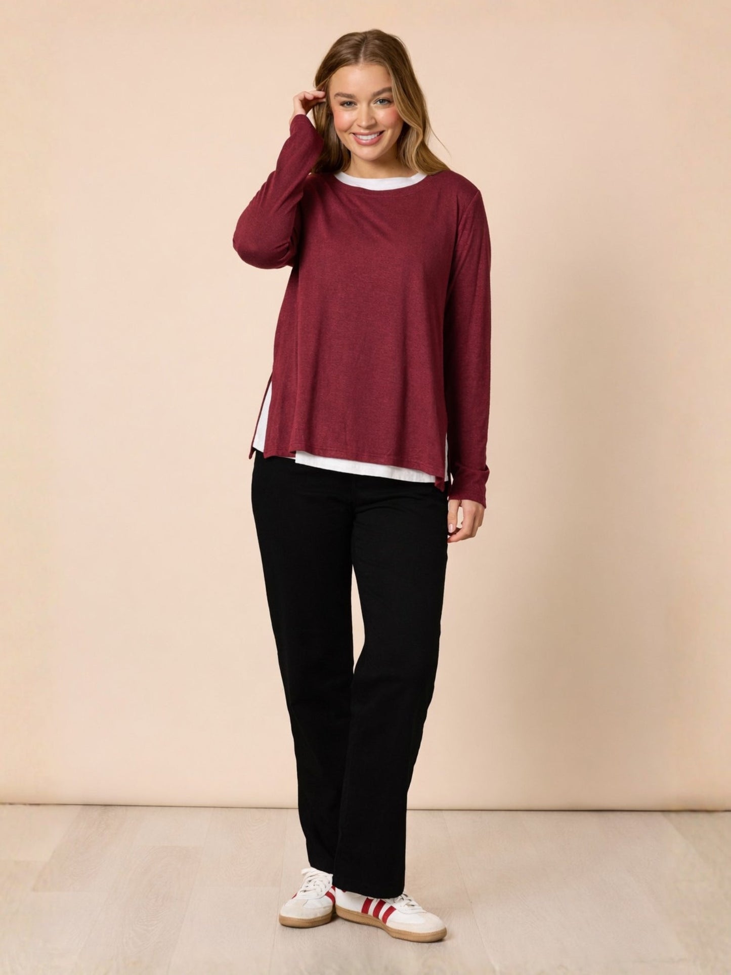 Threadz Alicia 2 in 1 Top (Shiraz)