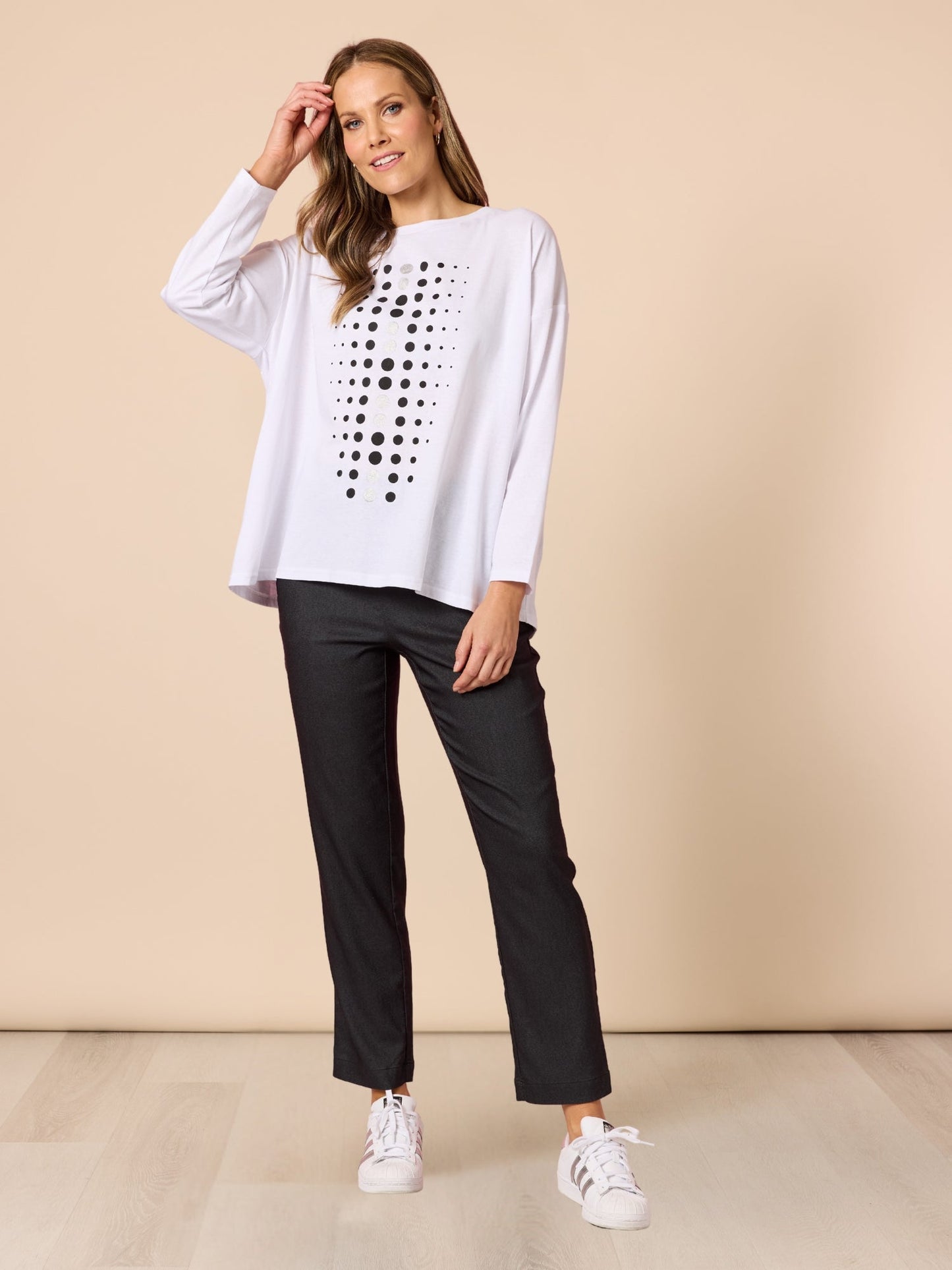 Clarity Elise Spot Top (White)