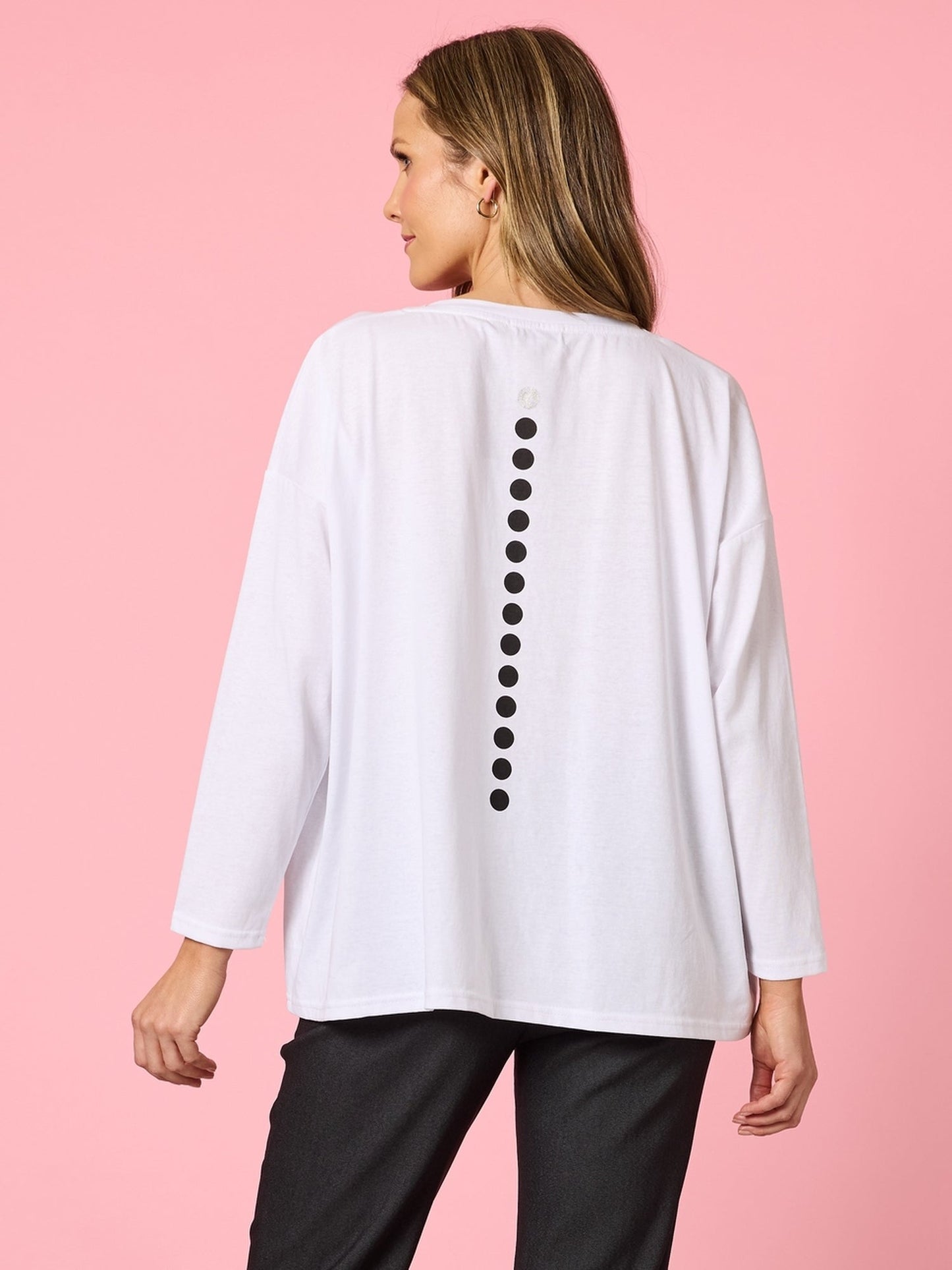 Clarity Elise Spot Top (White)
