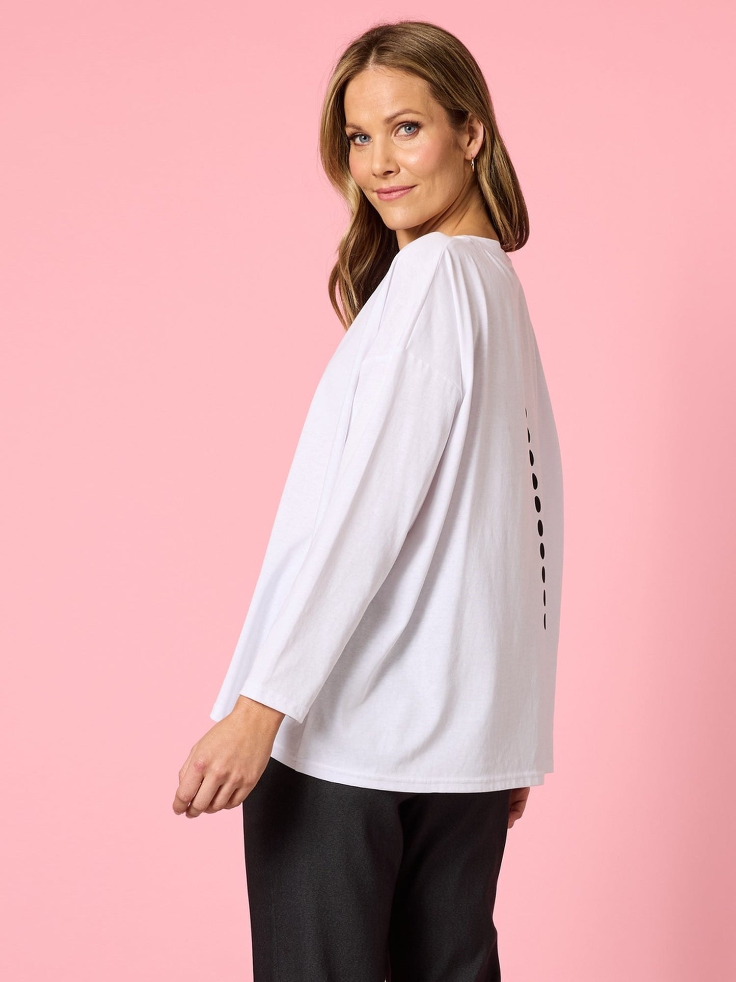 Clarity Elise Spot Top (White)