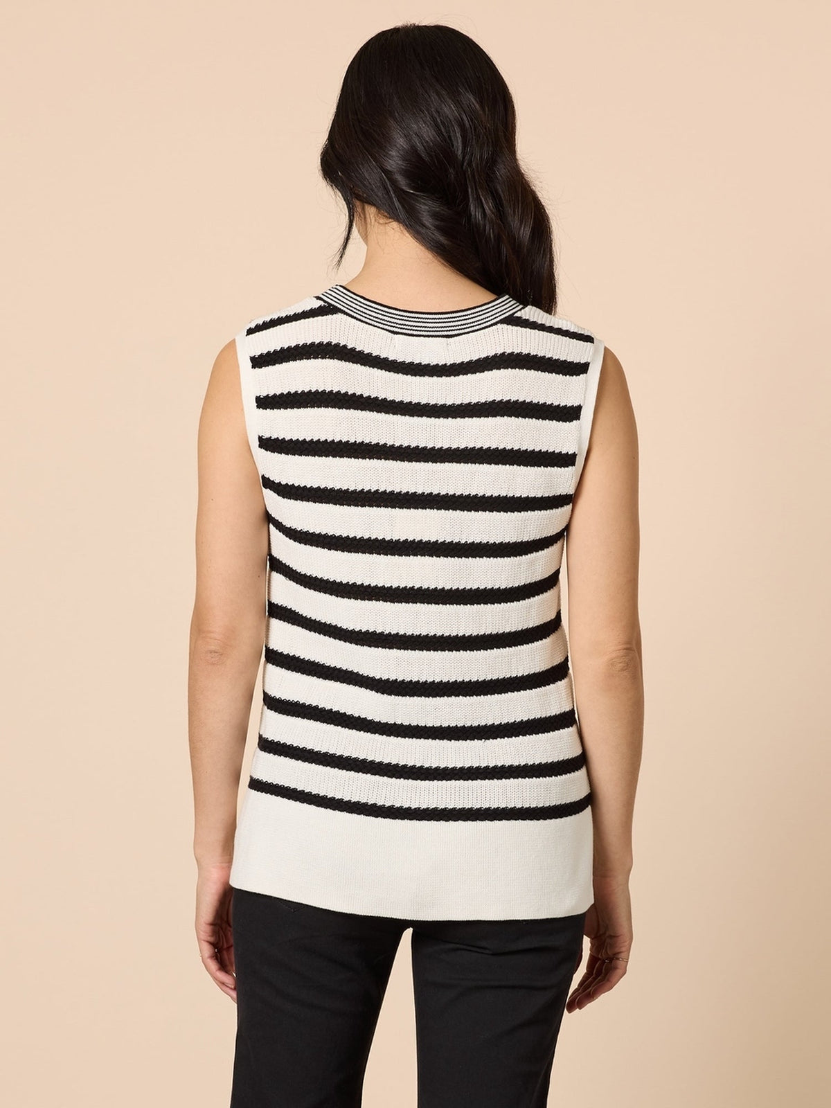 Gordon Smith City Stripe Knit (Ivory/Black)