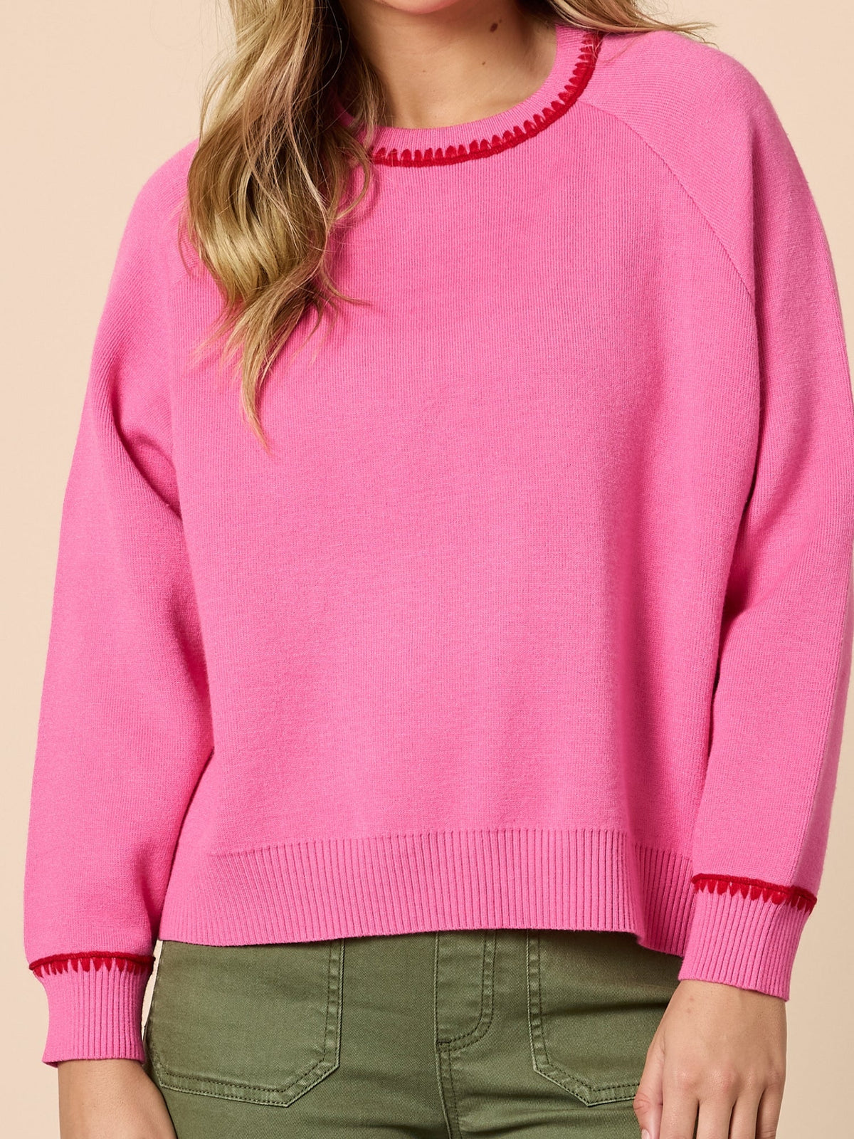 Threadz Be My Valentine Knit (Hot Pink)